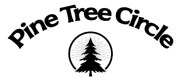 Pine Tree Circle Logo black