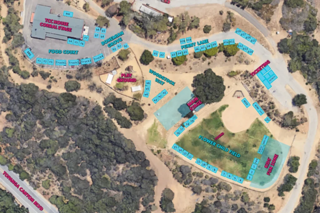 Topanga Days Merchants Map 2026