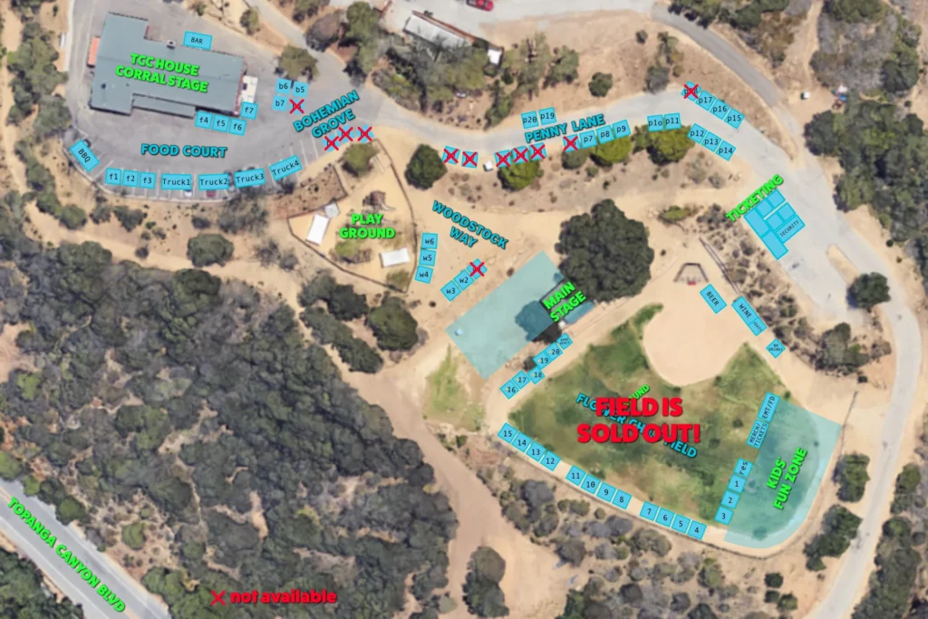 Topanga Days Merchants Map 2026