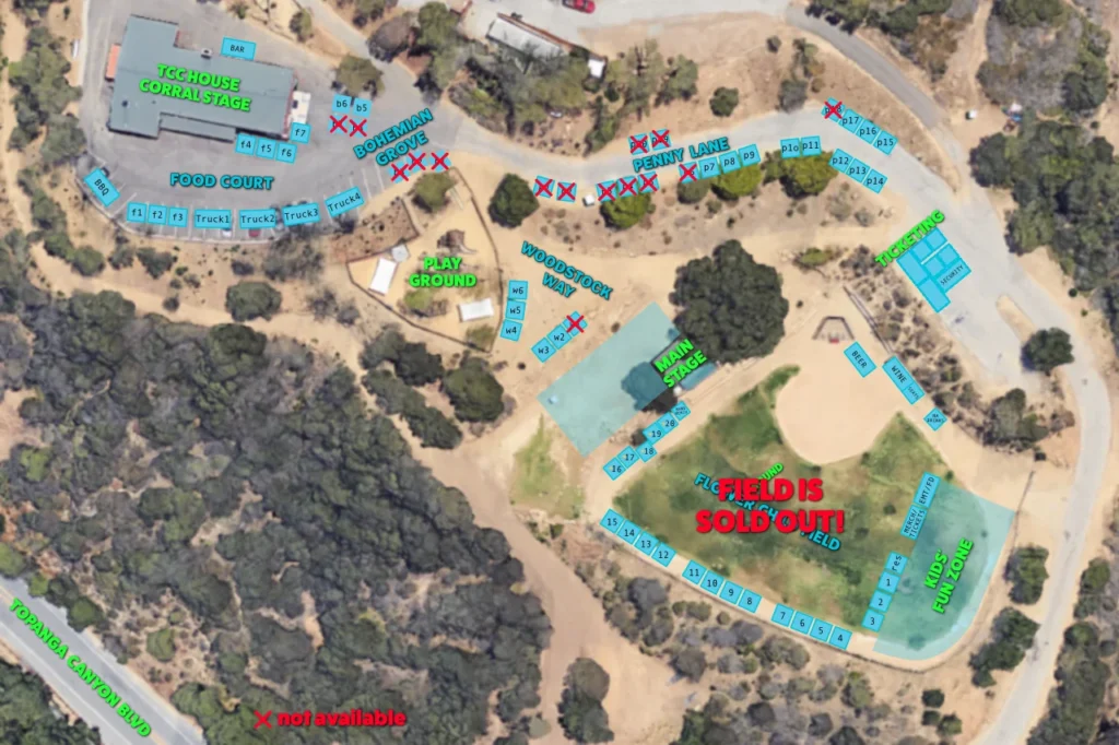 Topanga Days Merchants Map 2026